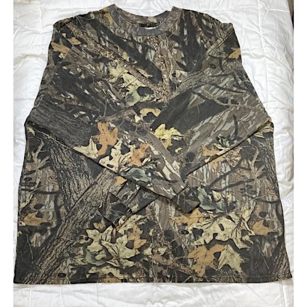 Jerzees Mossy Oak Break Up Long Sleeve Shirt Size 3XL - Picture 3 of 9